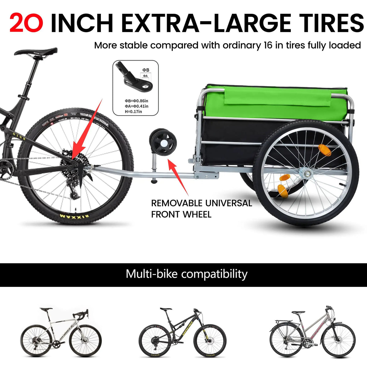 Heavy Duty Bike Cargo Trailer by HouseOfZazla