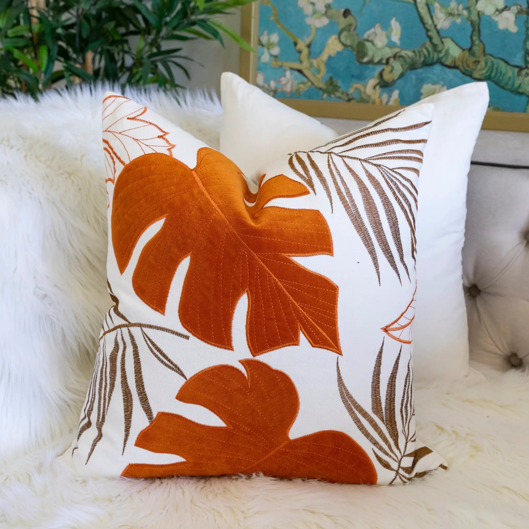 Autumn Vibes Leaf Accent Pillow - 2 Pack by HouseOfZazla