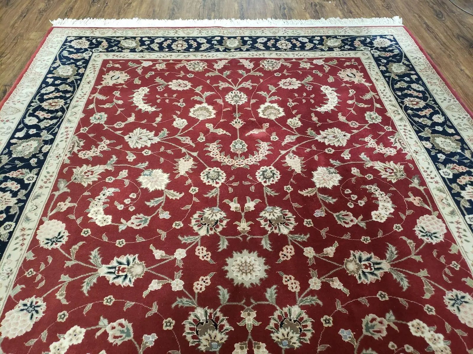 6' X 9' Vintage Fine Oriental Floral Handmade Wool Rug Vegetable Dyes Red Nice by Jewel Rugs