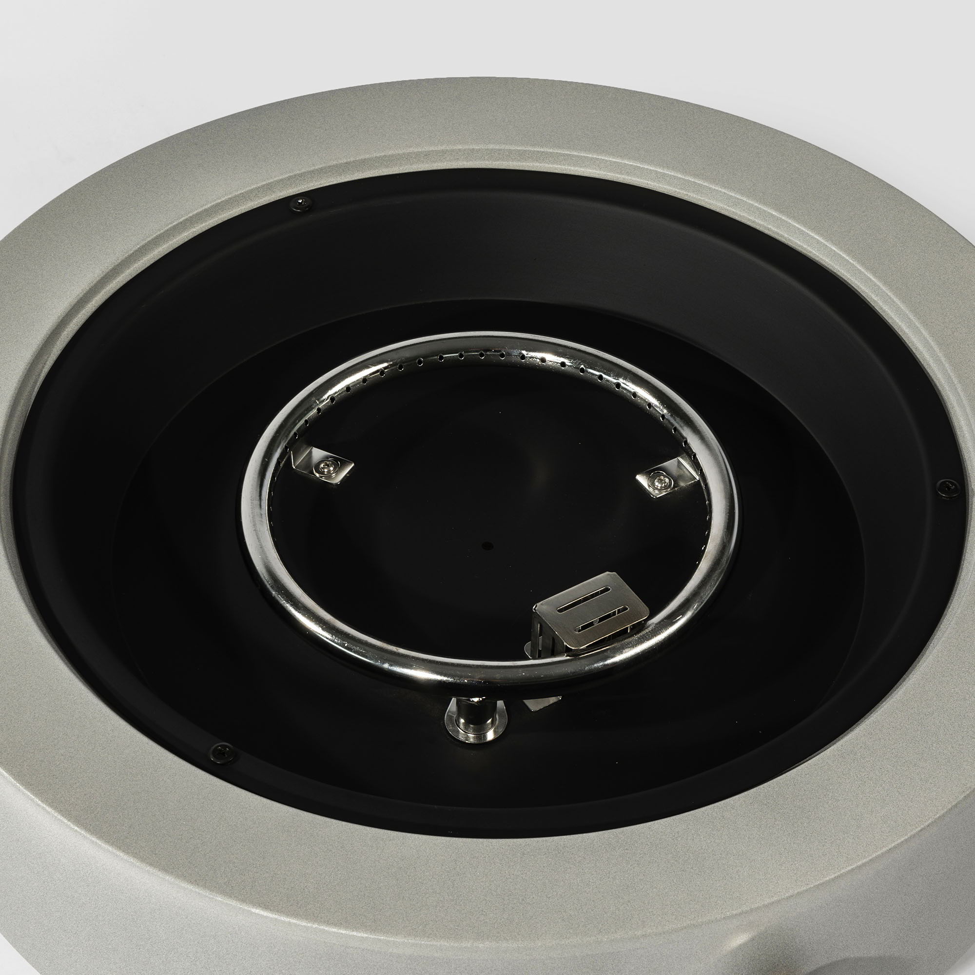 Propane Gas Fire Pit Bowl, 40000 Btu, Round For Outside - Gray by HouseOfZazla