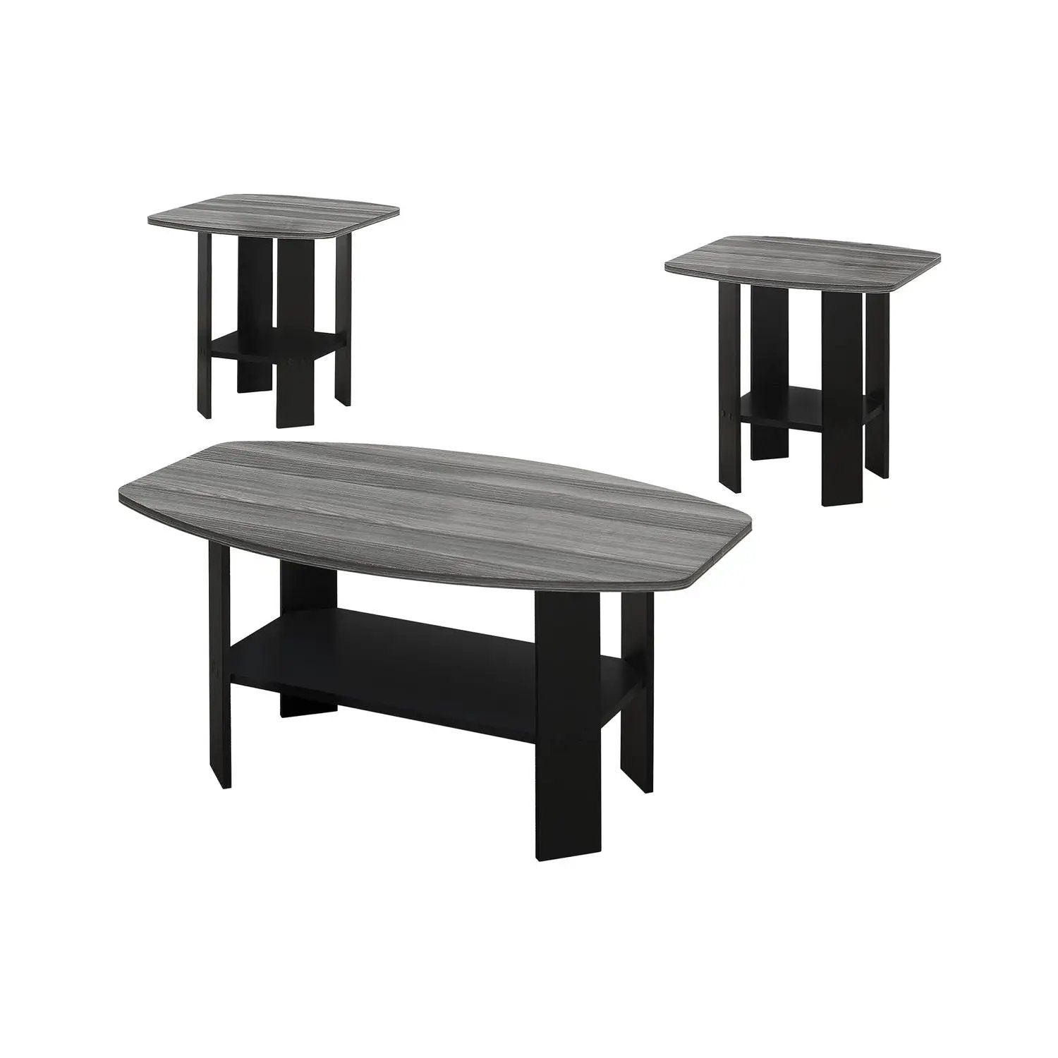 Table Set, Coffee, End, Side, Accent For Living Room (Set of 3) by Unique Piece Furniture