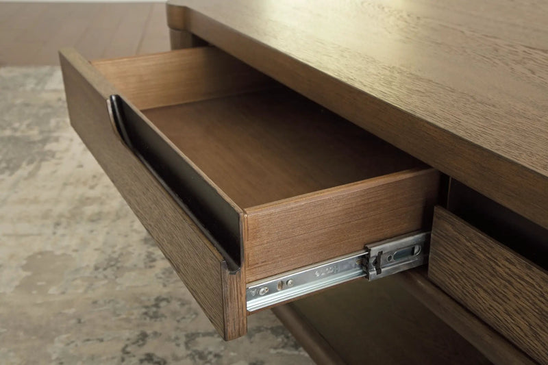 Roanhowe - Rectangular Cocktail Table - Brown by Unique Piece Furniture