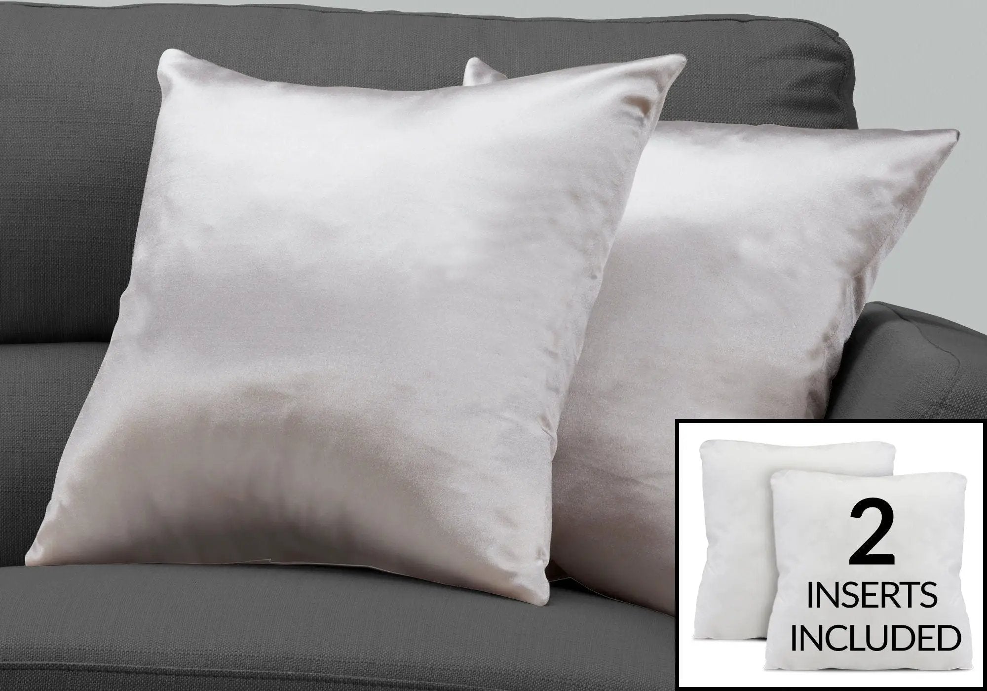 Pillows, Square, Insert Included, Decorative Throw, Hypoallergenic, Modern by Unique Piece Furniture