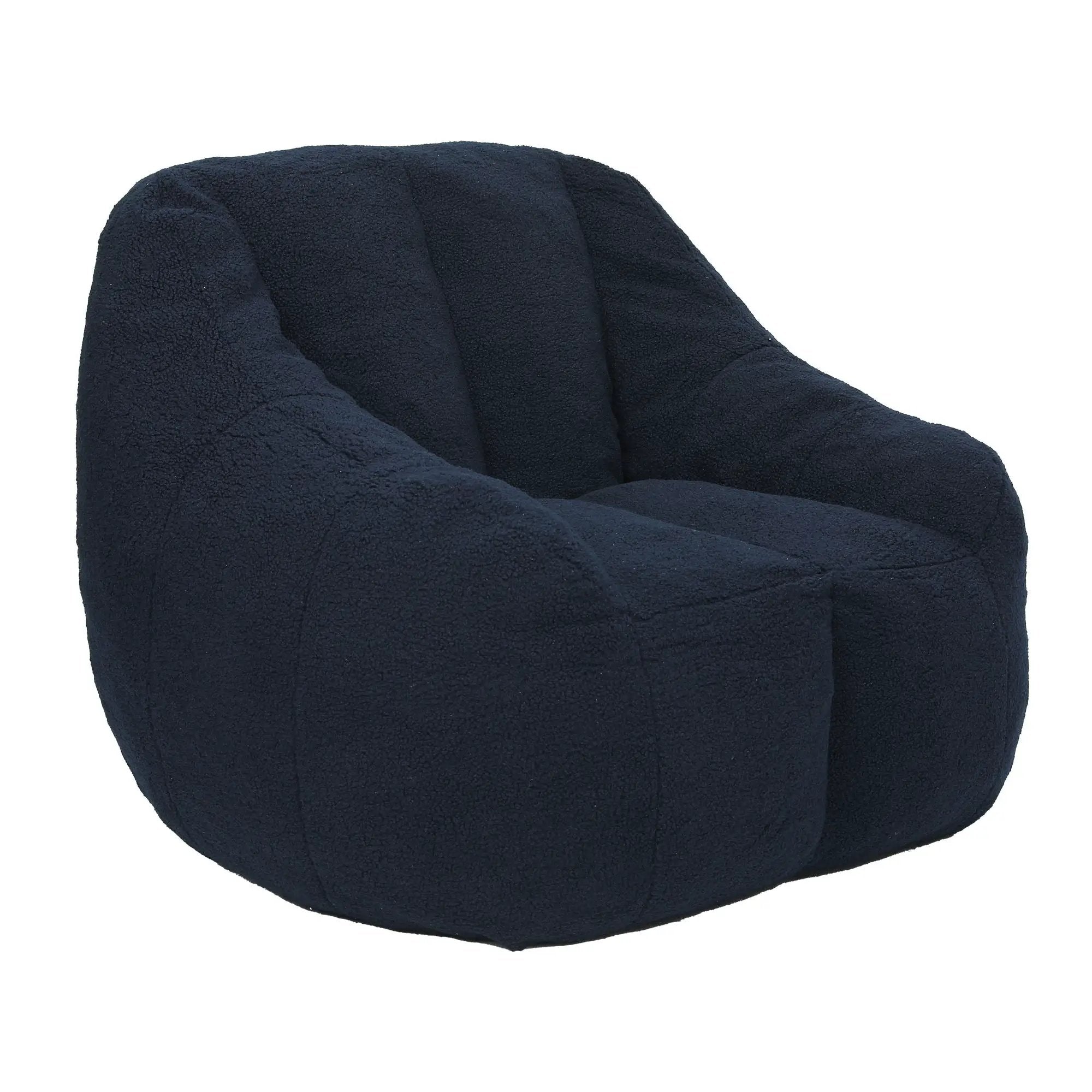 Comfy Bean Bag Chair With Memory Foam Filler, Tufted Soft by Unique Piece Furniture