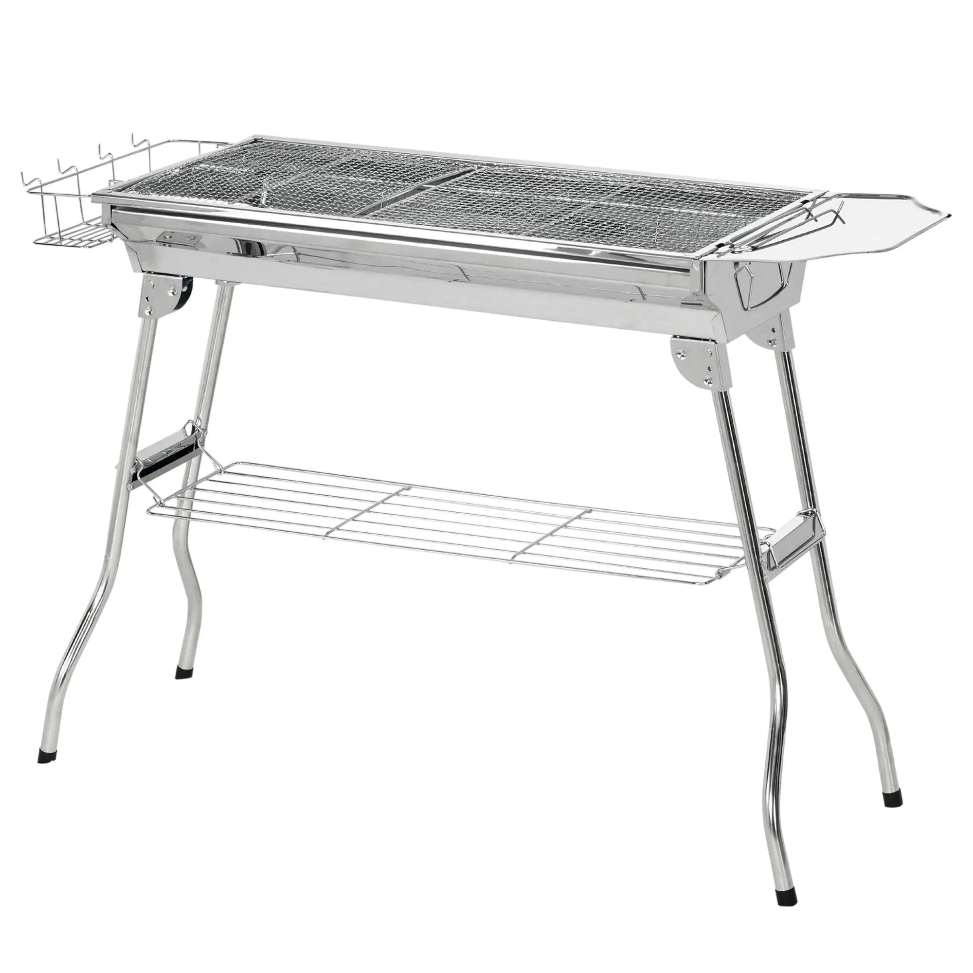 Outsunny Charcoal Grill Stainless Steel Portable Folding BBQ by HouseOfZazla