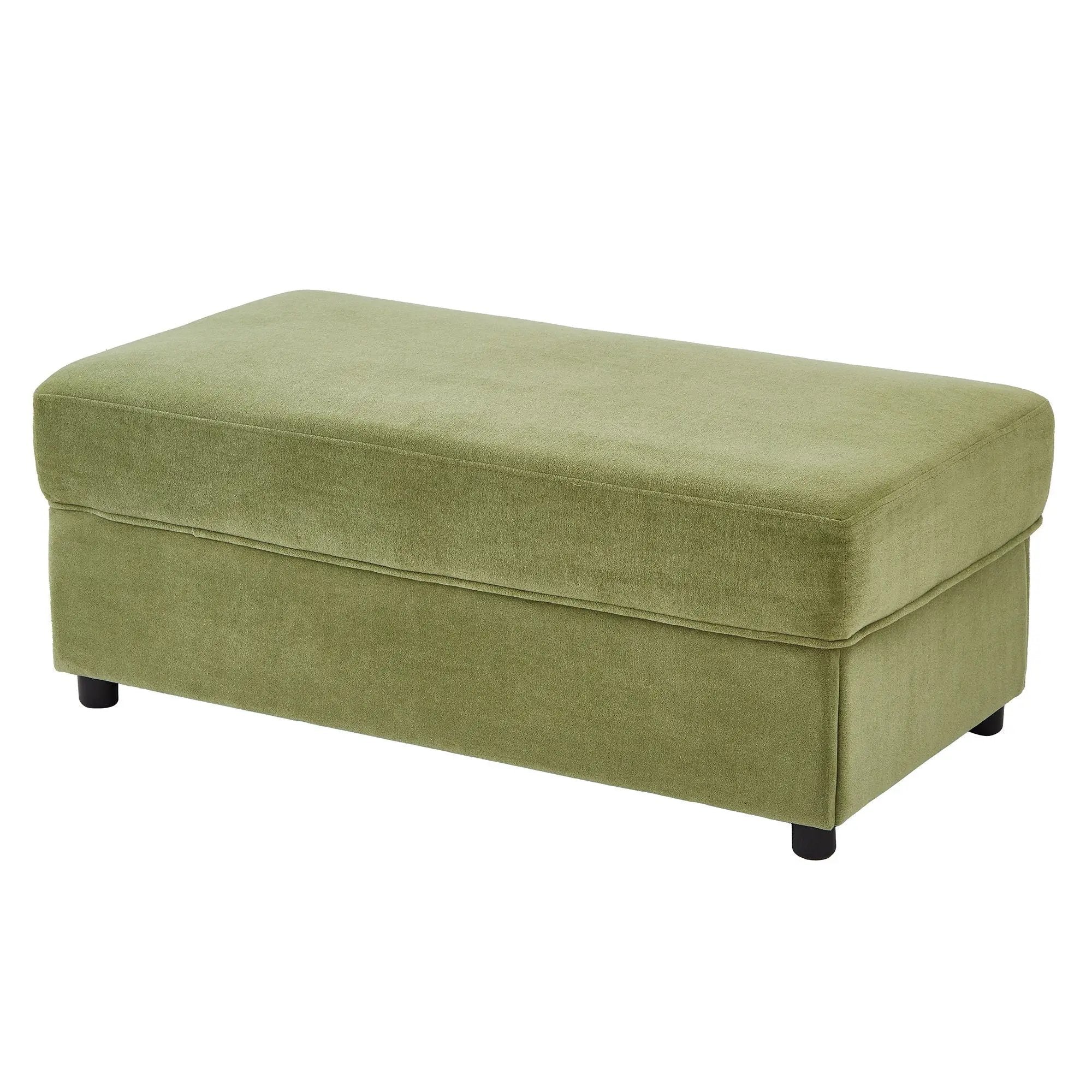 Modern Style Armchair Chaise Lounge Sofa Couch With Movable Storage Ottoman, USB Ports, Cup Holders, Phone Holder, Side Pockets by HouseOfZazla