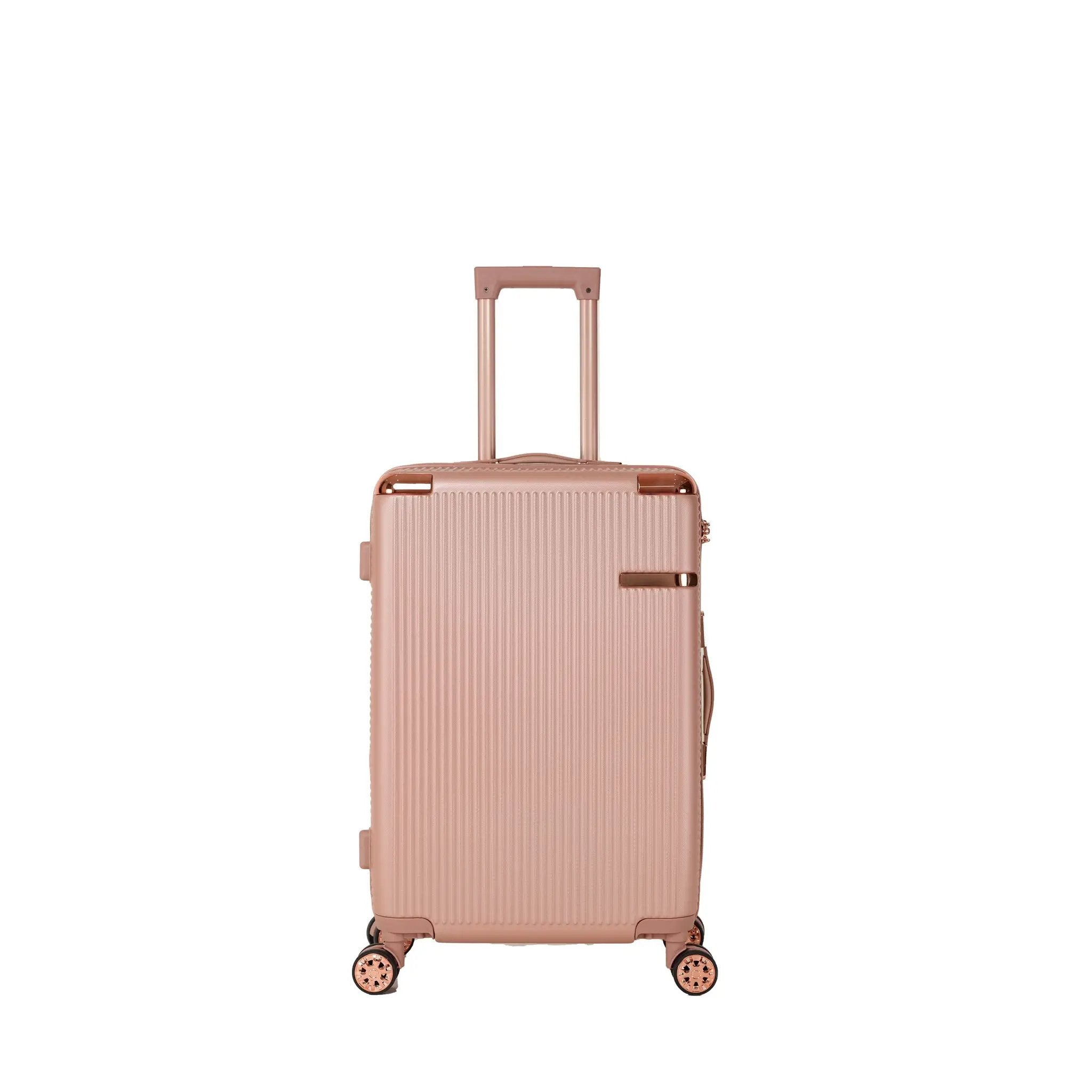 4-Piece Hard ABS Luggage Set with 360° Dual Rotating Wheels by HouseOfZazla
