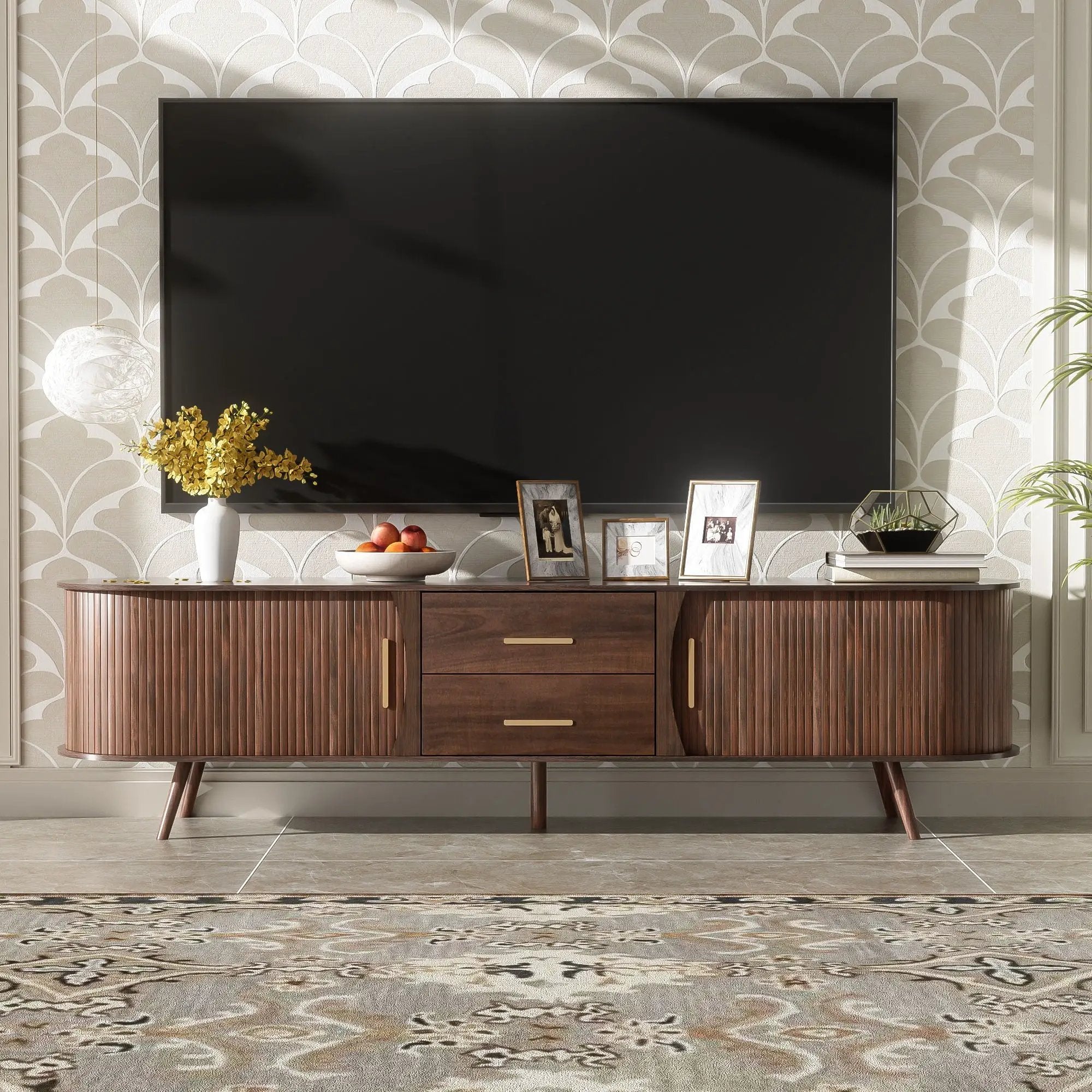 TV Stand, Entertainment Center With Storage by Unique Piece Furniture