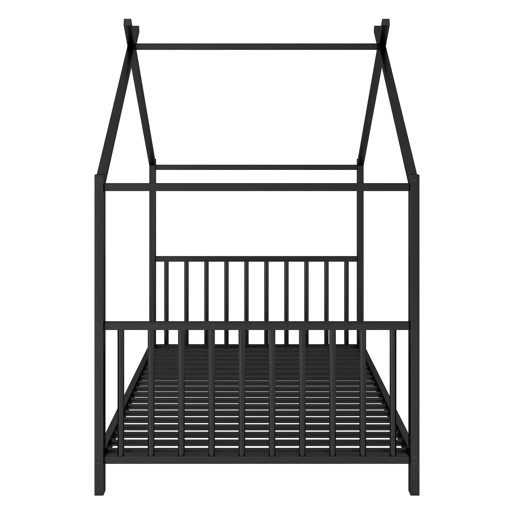 Metal House Platform Bed With Modern Design And Durable Frame by HouseOfZazla