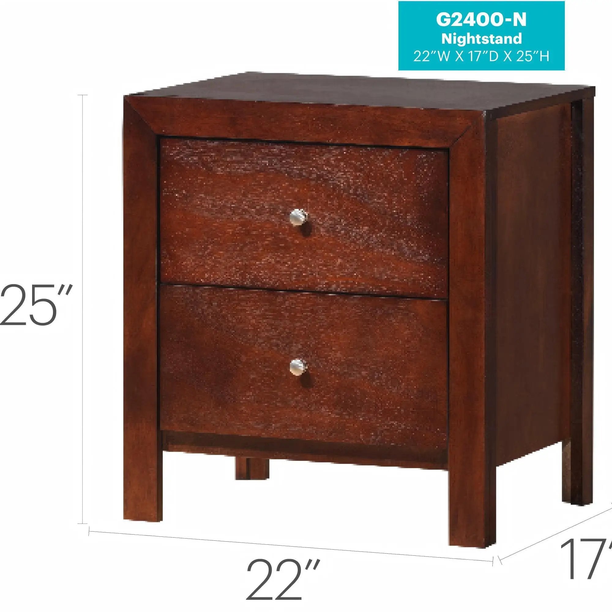 Charming Nightstand With Drawers by HouseOfZazla