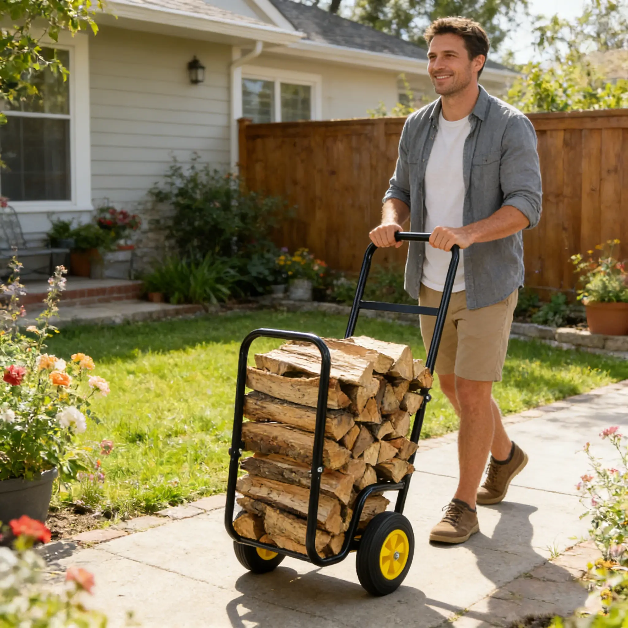 Firewood Log Cart Carrier by HouseOfZazla
