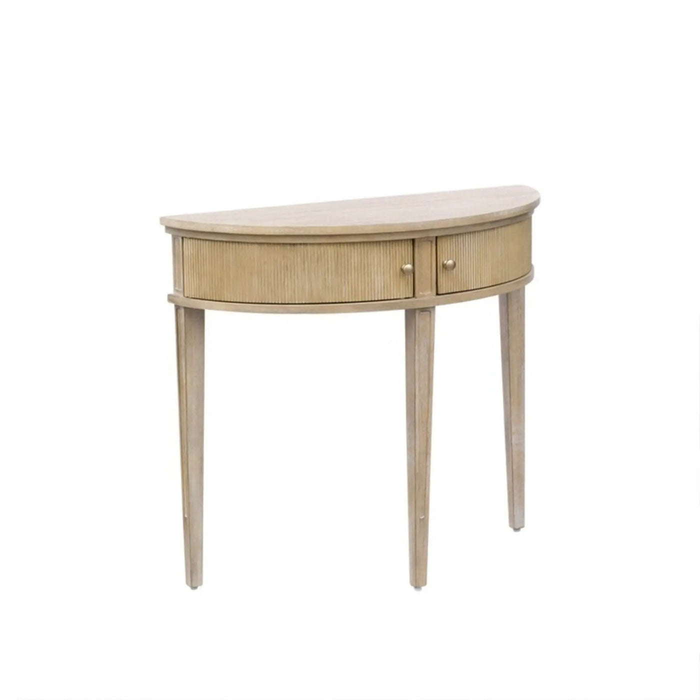 Vintage Inspired Storage Console Table With Fluted Doors by HouseOfZazla