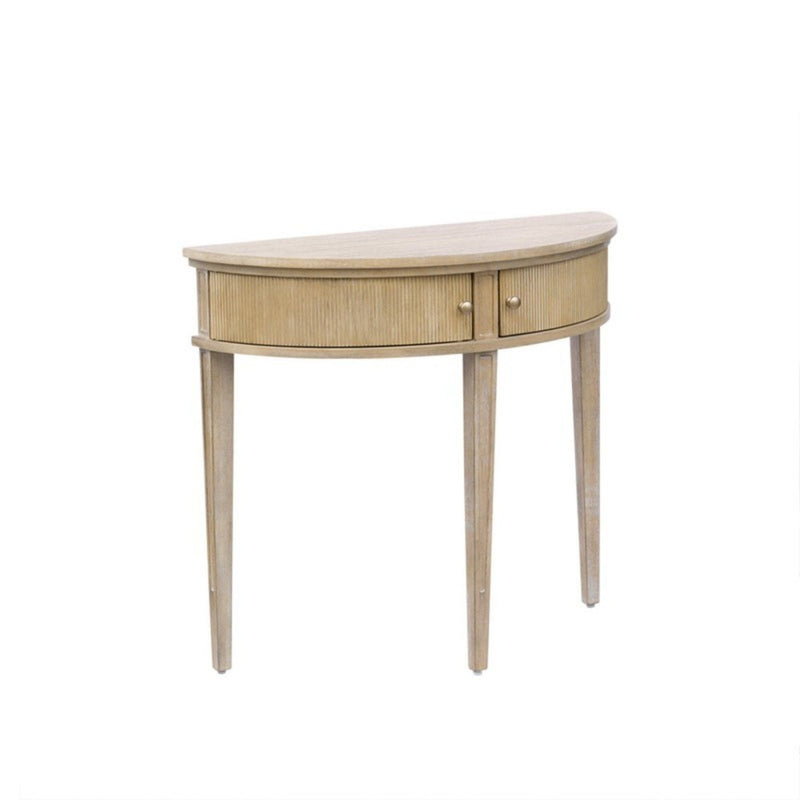 Vintage Inspired Storage Console Table With Fluted Doors by HouseOfZazla