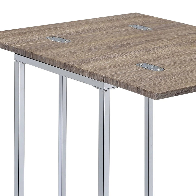 Danson Weathered Accent Table - Oak by HouseOfZazla