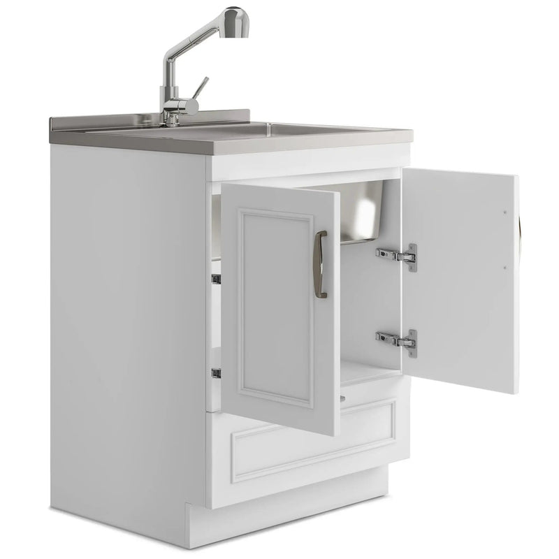 Cardinal - Laundry Cabinet With Faucet And Sink - White by Unique Piece Furniture