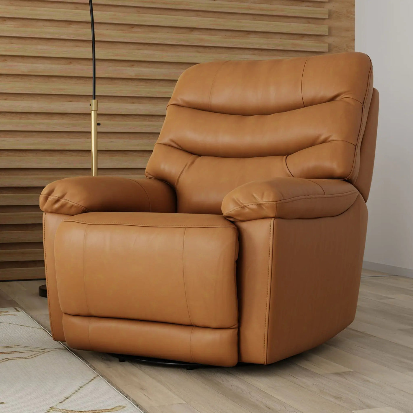 Oslo Antelope - Swivel Glider Recliner With Manual Footrest by HouseOfZazla