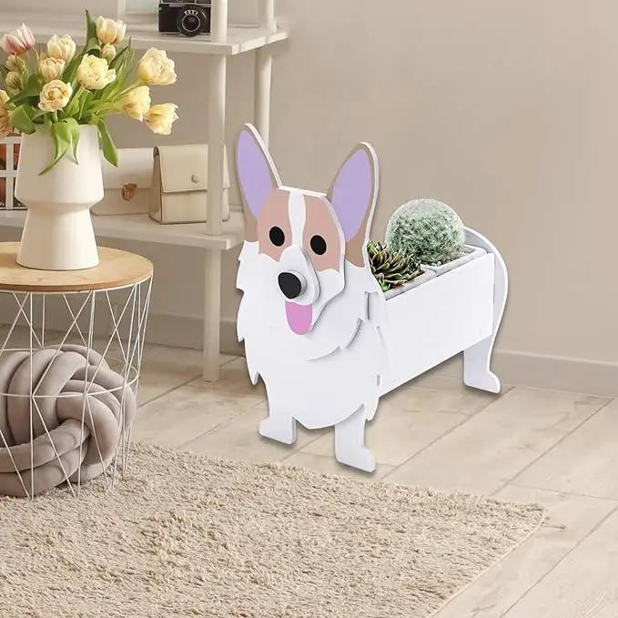 Corgi Dog Planter Plant Pots,Cute Garden Dog Flower Planter,Dog Planters Birthday Gifts for Women,Office,Indoor/Outdoor Decor（9.45 * 6.73 * 12.2in） by GreenHaven Gardens