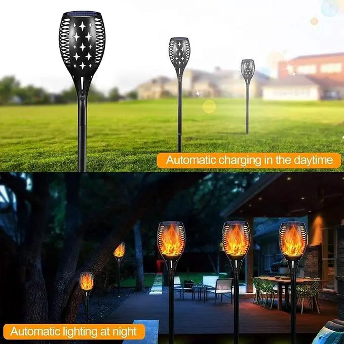 YoungPower Solar Outdoor Torch Lights Flickering Flame, 43" Outdoor Path Lights Waterproof Torch for Garden Yard Patio, 8 Pack by GreenHaven Gardens