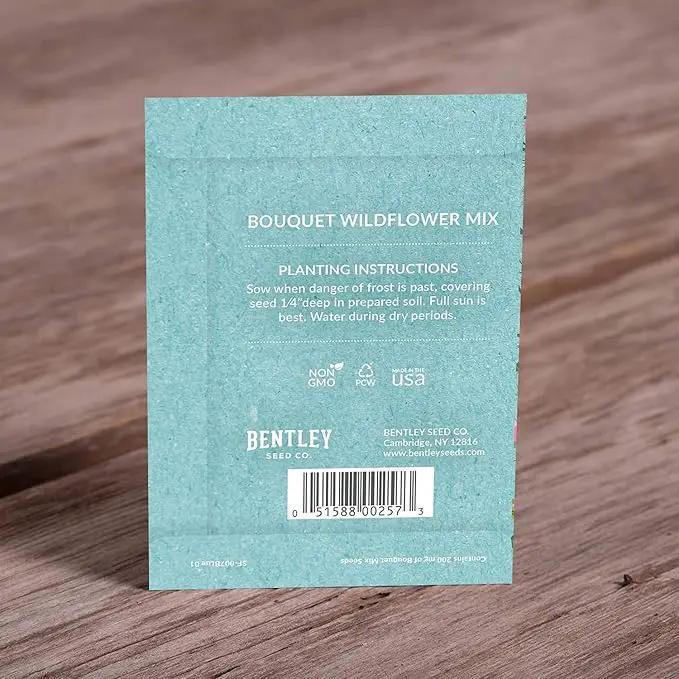 Bentley Oh Baby Wildflower Seed Packets, 25 Non-GMO Pre-Filled Favors for Baby Shower Guests, Wild Flower Party Gifts for Boys or Girls by GreenHaven Gardens