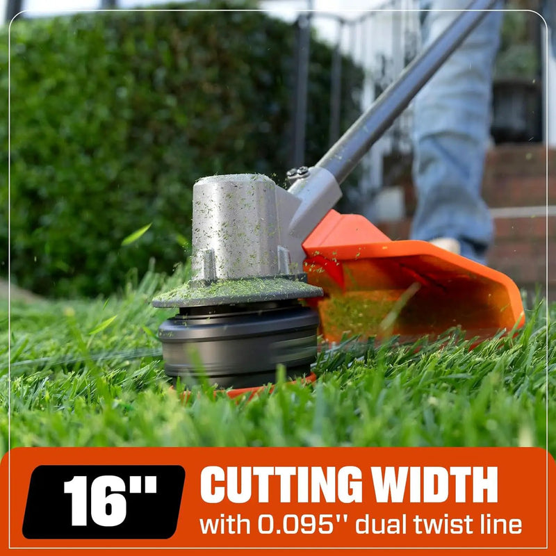 SENIX String Trimmer Cordless, X6 60V Max* 16-Inch Weed Wacker & Edger, Brushless, Variable Speed, Aluminum Shaft, Bump Feed, 3.0 Ah Lithium-ion Battery and Charger Included (GTX6-M) by GreenHaven Gardens
