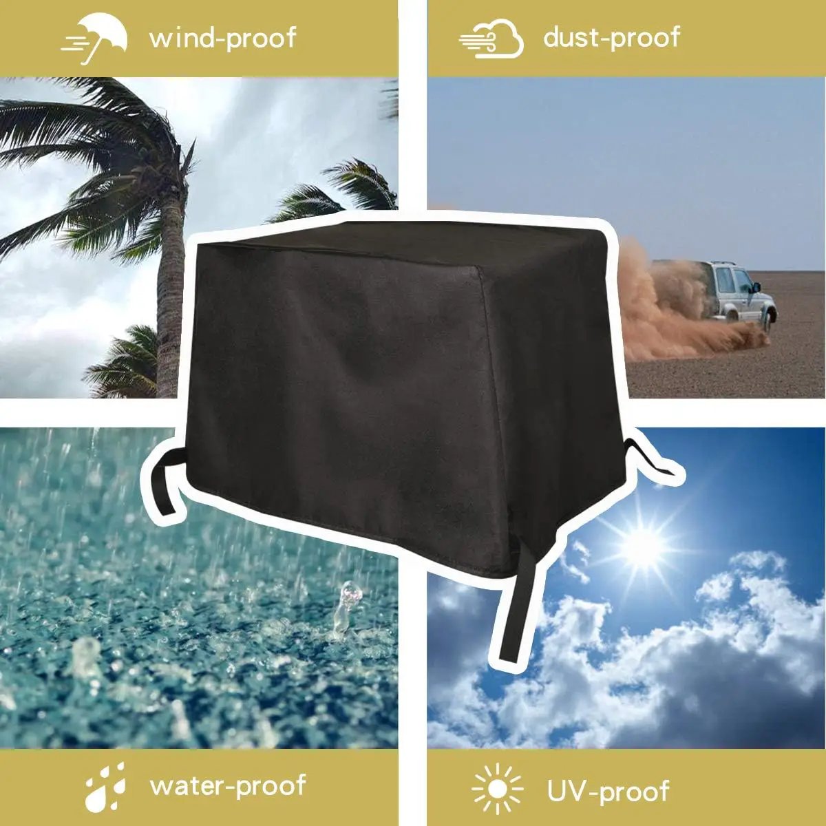 Stanbroil Outdoor Heavy Duty Waterproof Gas Grill Cover for Cuisinart CGG-522 Dual Blaze Two Burner Gas Grill and The CGG-608 Professional Portable Gas Grill, Replacement for Cuisinart CGC-10522 by GreenHaven Gardens