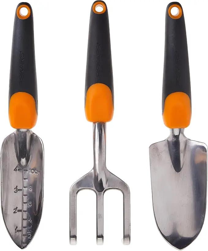 Fiskars 384490-1001 Ergo Garden Tool Set, Regular Package, Black/Orange by GreenHaven Gardens