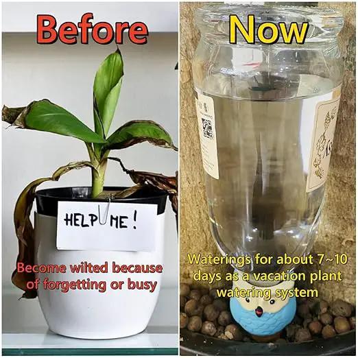 4 Pack Plant Watering Devices, Elephant Shape Terracotta Watering Spikes, Vacation Self Watering Planter Insert, Automatic Plant Waterer for Indoor Outdoor Plants by GreenHaven Gardens