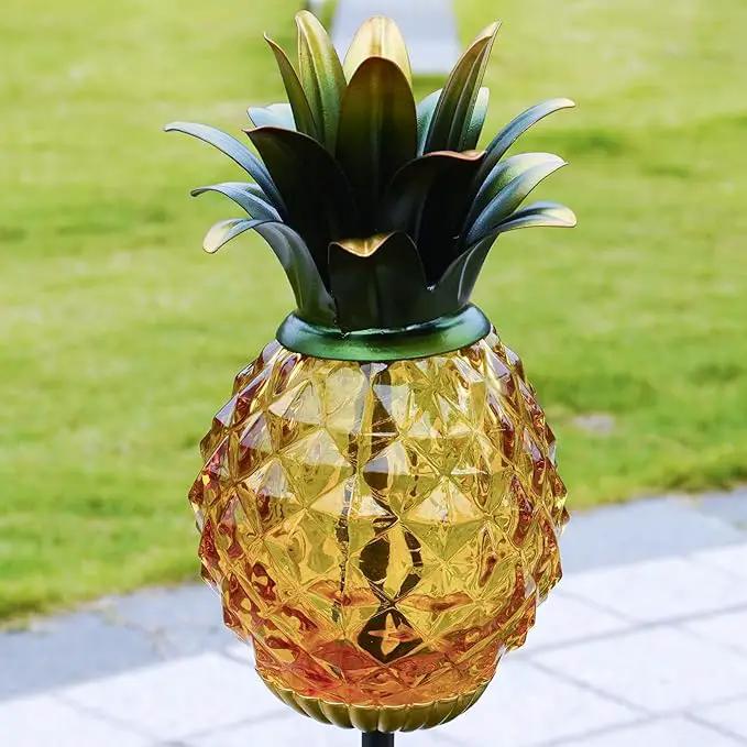 Solar Outdoor Lights Waterproof Garden Solar Pineapple Stakes Lights Lantern Decor Gift Tropical, 2 Packs by GreenHaven Gardens