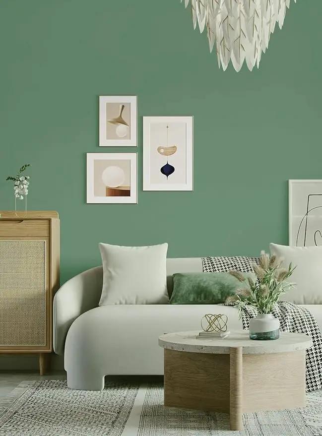 Dimoon 236''x17.7'' Green Peel and Stick Wallpaper Contact Paper Modern Self Adhesive Wall Paper Removable Renter Friendly Textured Solid Color Shelf Cabinet Vinyl Roll (236''x17.7'',Spring Green) by GreenHaven Gardens
