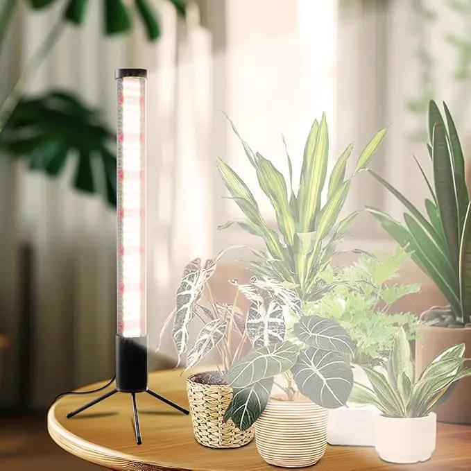 T10 Vertical Grow Light, 6000K Full Spectrum Desktop Plant Light 18.9",Hung or Stood, with 3 Modes & 5 Dimming Levels, Suitable Small & Medium Plants Indoors, Auto On Off Timing 4/8/12/18Hrs (1) by GreenHaven Gardens