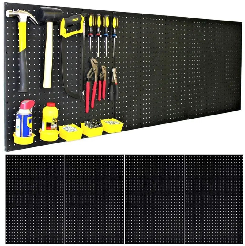 WallPeg Pegboard Kit - 4 Each 24"x16" Peg Board Panels - Made in USA - Mounted Size is 48" x 24" Pegboards Wall Organizer for Walls Home, Garage Tool Storage, Office Organization, Kitchen, Craft Room by GreenHaven Gardens