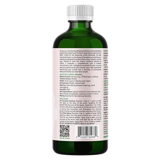 0-3-2 Giant Bloom: Orchid Bloom Enhancer - Orchid Bloom Booster Fertilizer - Orchid Food Concentrate - Chelated Nutrients for Healthy Flower & Reblooms (32 OZ), GW-05030-C-01 by GreenHaven Gardens