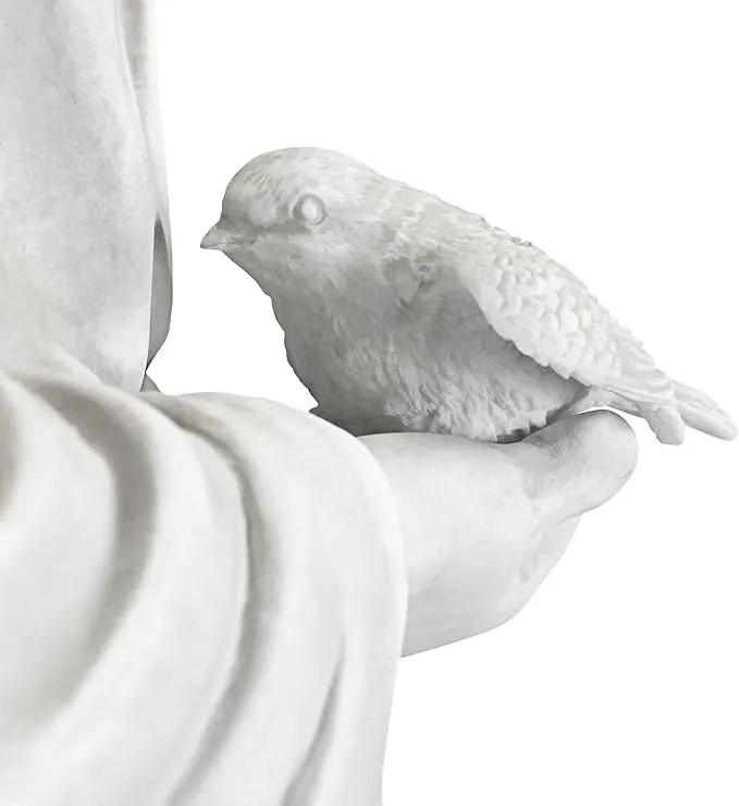 Design Toscano Francis of Assisi, Patron of Animals Religious Garden Decor Statue, 37 inches Tall, Cast Stone Resin, Antique Stone Finish by GreenHaven Gardens