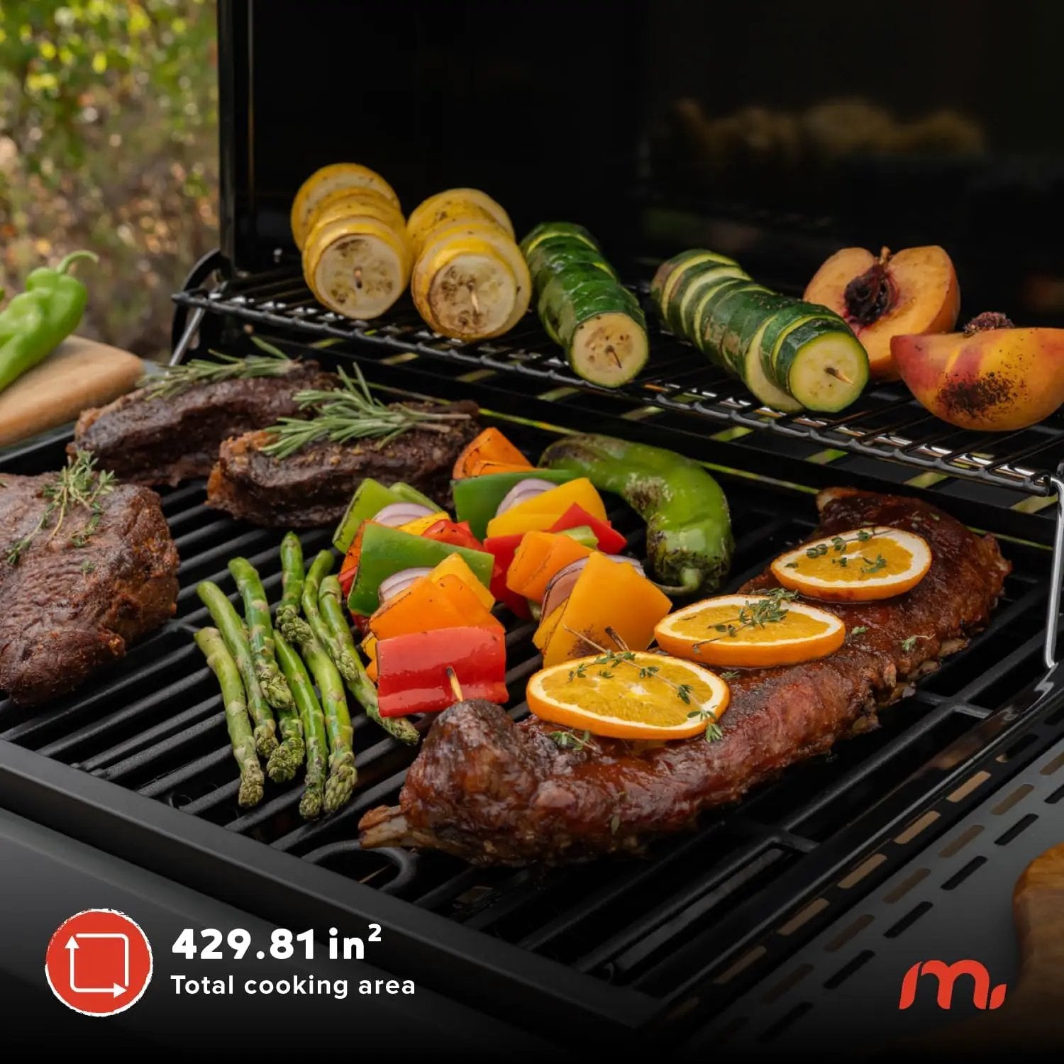 3-Burner Propane Gas Grill with Side Tables, 30,000BTUs, 429.81 SQ. In. Cooking Space, 2 Wheel Transport, Outdoor Kitchen Grill for BBQs, Backyards, Tailgating, and More - 720-1094 by GreenHaven Gardens