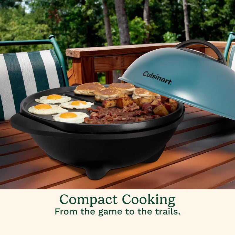 Cuisinart Indoor/Outdoor Electric Griddle, 2-in-1 Portable BBQ with Flat Top Nonstick Cooking Surface, Adjustable Heat, Stand/Tabletop Options for Cookouts, Barbecues & Small Spaces, No Tools Needed by GreenHaven Gardens