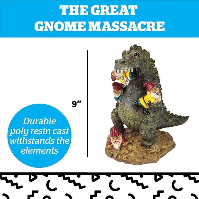 BigMouth Inc Godzilla Garden Gnome Statue, Outdoor Lawn & Yard Monster Figurine Sculpture Decorations, Funny Housewarming Gag Gift by GreenHaven Gardens