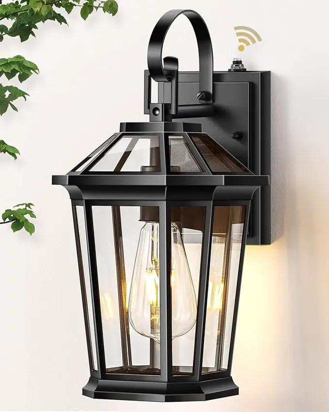 VIANIS Dusk to Dawn Exterior Light Fixture, Waterproof Outdoor Wall Sconce Porch Light for House, 100% Anti-Rust Aluminum Outside House Lights, Farmhouse Coach Lantern for Porch, Garage, Front Door by GreenHaven Gardens