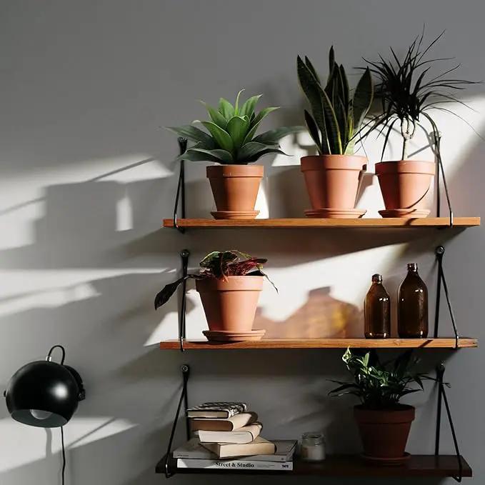 JUSTOYOU 14" Large Artificial Succulent Faux Agave Plant in Pot, Fake Potted Desk Plant Realistic Greenery Artificial Plants for Indoor Office Home Decor Bathroom Kitchen Shelf (Dark Green) by GreenHaven Gardens