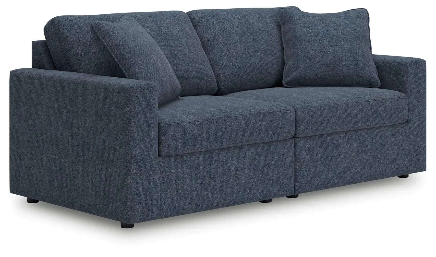 Modmax - 2-Piece Sectional Loveseat - Fabric - Ink by Unique Piece Furniture