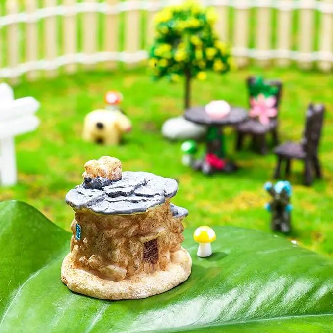 Skylety 64 Pieces Miniature Garden Accessories Mini Animals Miniature Ornament Kit Animal Figurines Miniature Micro Landscape Accessories for Dollhouse Decoration Plant House Decor by GreenHaven Gardens