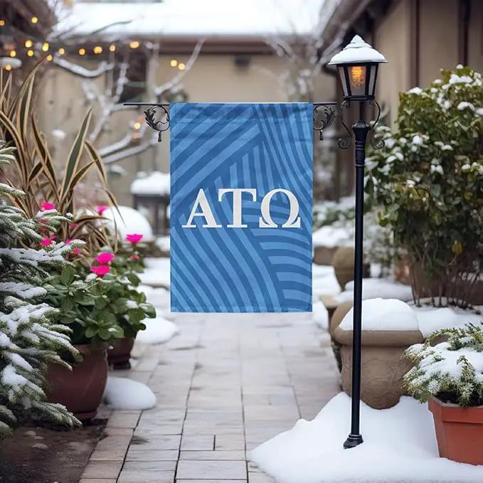 Alpha Tau Omega Licensed Flag Garden 12x19 inches Flag Banner Yard Decor Outdoor Decoration (Alpha Tau Omega #4) by GreenHaven Gardens