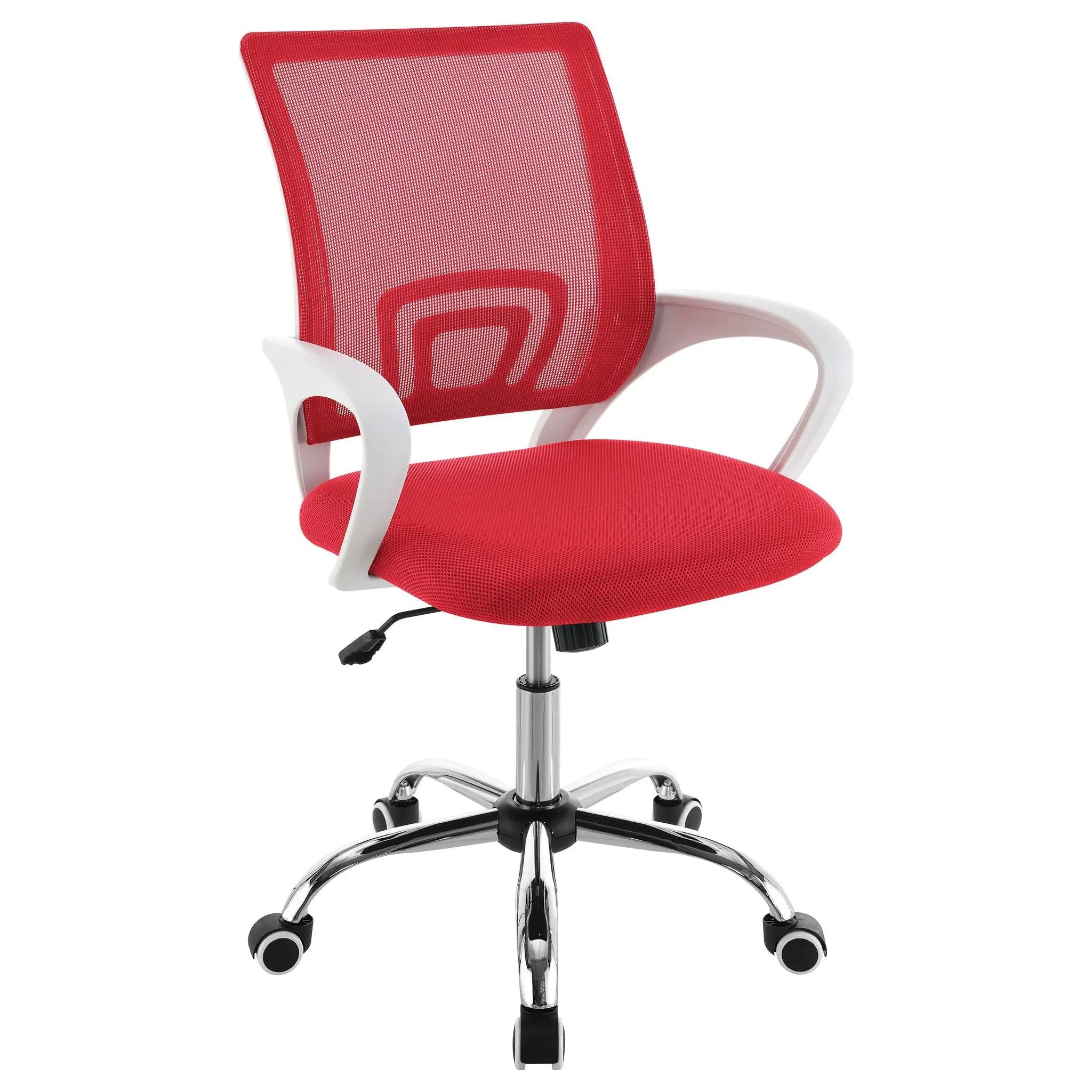 Felton Upholstered Adjustable Home Office Desk Chair Red by Unique Piece Furniture