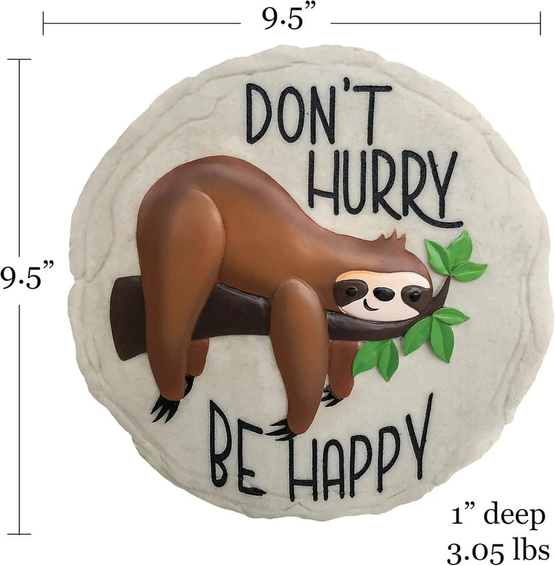 Spoontiques - Garden Décor -Sloth Stepping Stone - Decorative Stone for Garden by GreenHaven Gardens