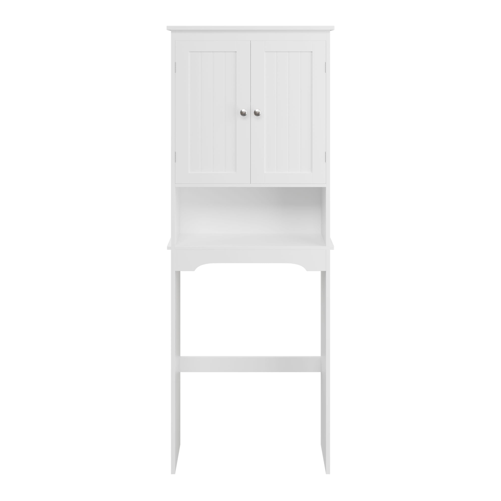 Over The Toilet Storage Cabinet, Bathroom Space Saver With Adjustable Shelf - White by Unique Piece Furniture