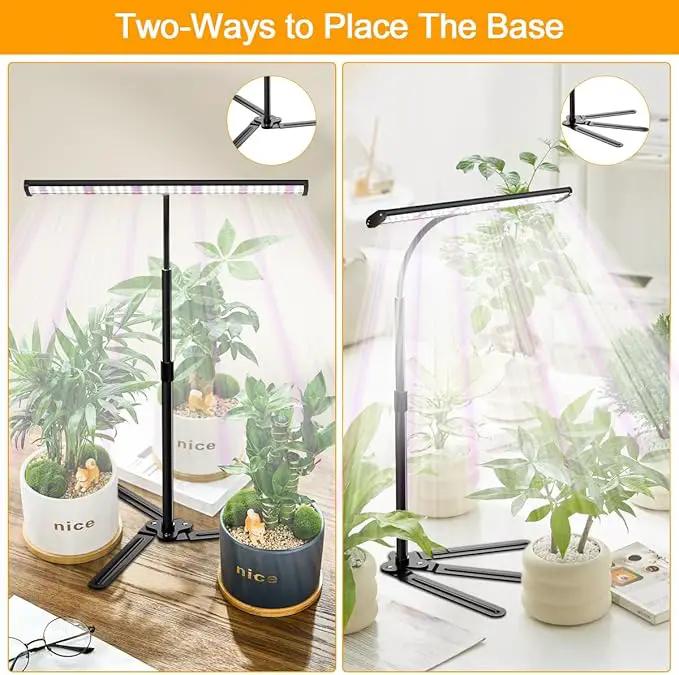 Super-Bright Grow Light for Indoor Plants, 6000K 108LEDs Full Spectrum Plant Lamp with Timer 4/8/12Hrs & Height Extendable for Home Office Desktop Plants, 12V 3A High Power Output for Faster Growth by GreenHaven Gardens