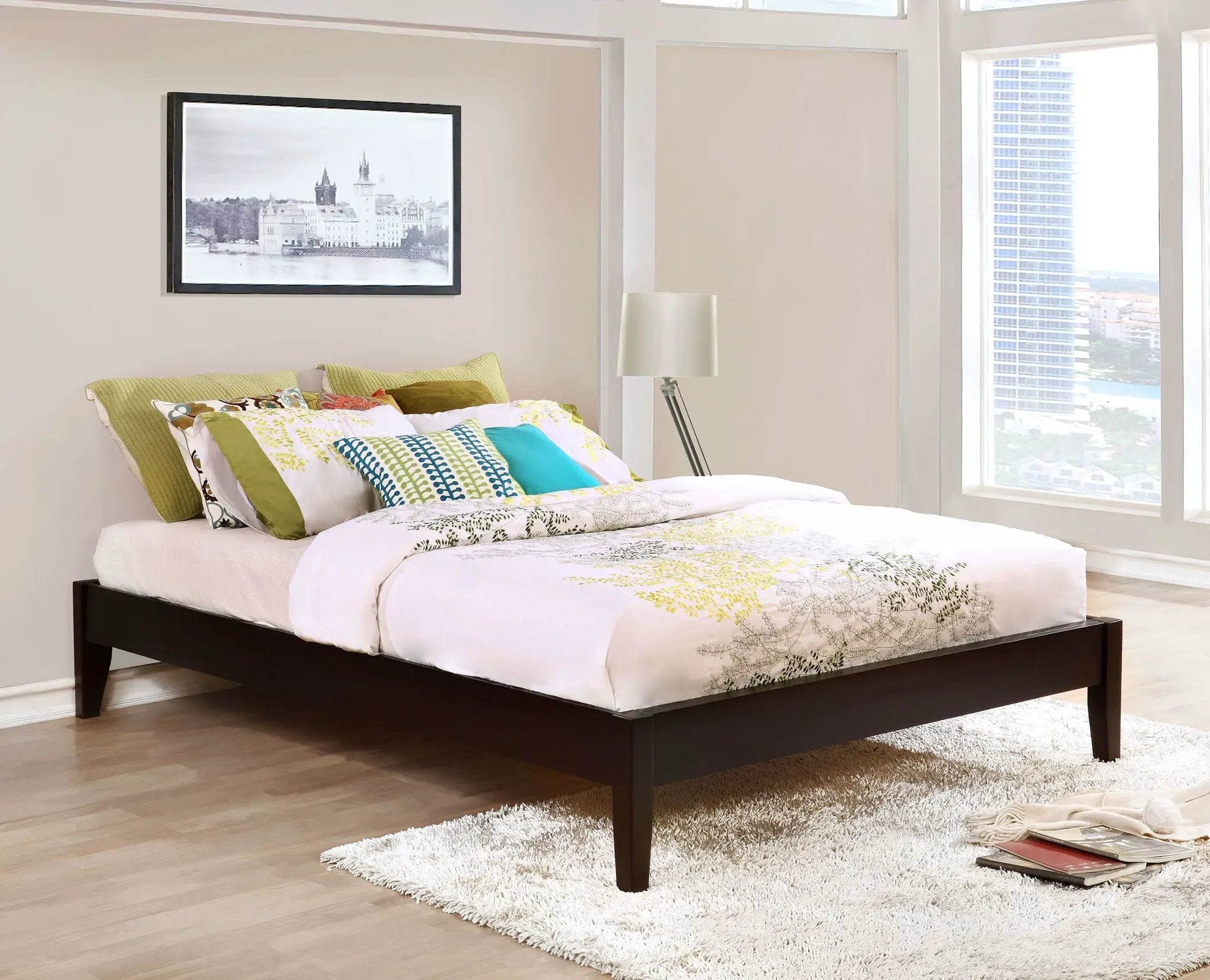 Hounslow Eastern King Universal Platform Bed Cappuccino by Unique Piece Furniture
