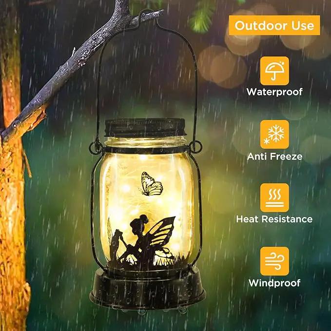 Kyoryuger Solar Lanterns Dog Solar Lights Outdoor Gifts for Women Men Dog Lovers Gifts Decorative Hanging Dog Lanterns with Stake for Yard Lawn Garden Decor Waterproof LED Dog Light by GreenHaven Gardens