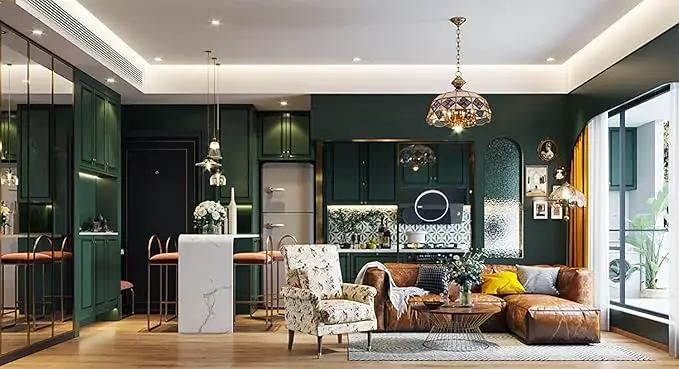 Dimoon 394''x17.7'' Dark Green Peel and Stick Wallpaper Contact Paper Modern Self Adhesive Wall Paper Removable Renter Friendly Textured Solid Color Cabinet Vinyl Roll (394''x17.7'',Emerald Dark) by GreenHaven Gardens