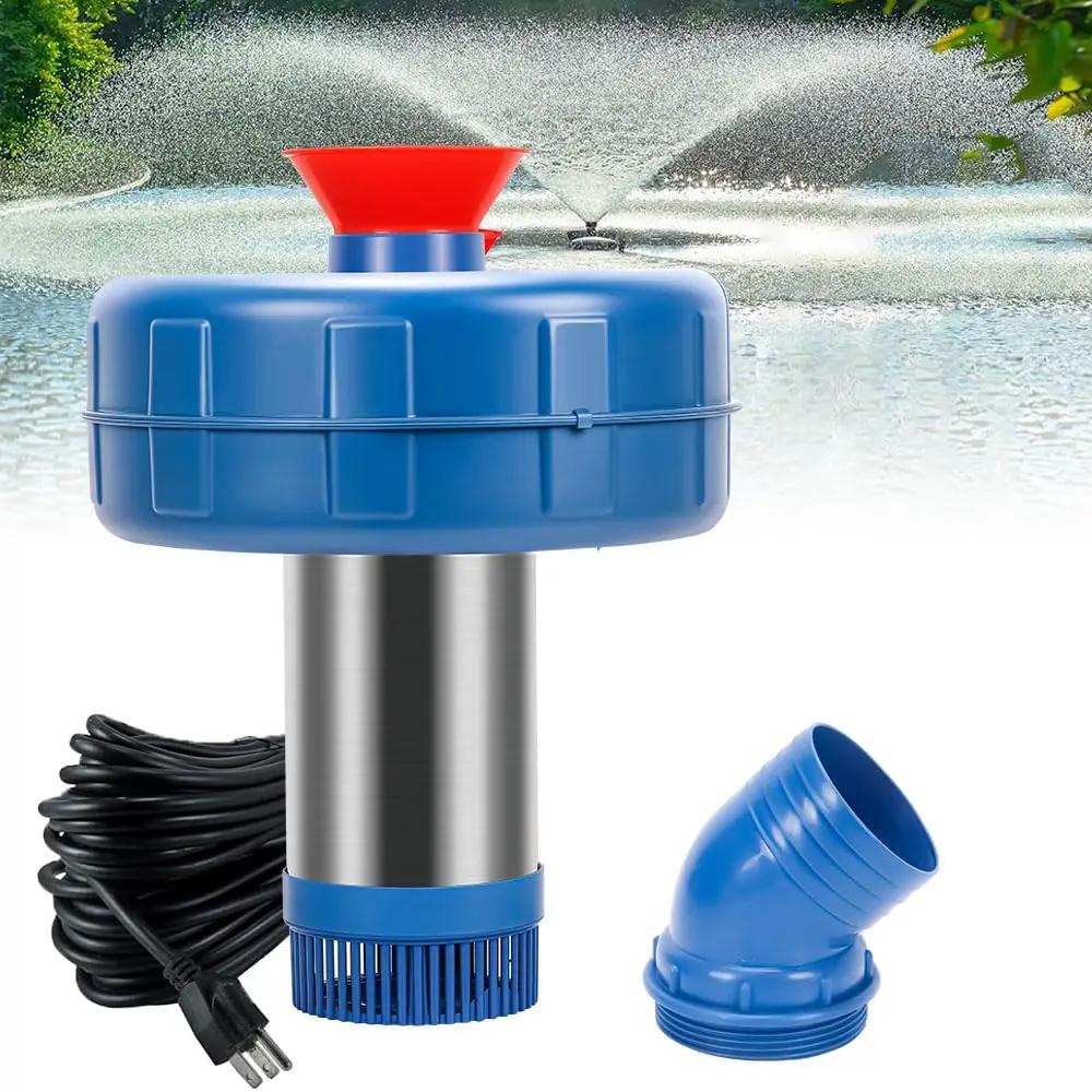 Stainless Steel Pond Fountain Aerator, 1HP 110V Stainless Steel Pond Jet System Fully Automatic Powerful Lake Floating Fountain for Ponds, Lakes by GreenHaven Gardens