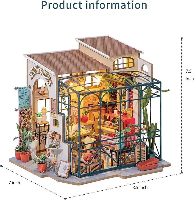Rolife 1:20 Miniature House Kits-Tiny House Kit-DIY Miniature Dollhouse Kits for Adults-Model Building Craft Kits-Hobbies Gifts for Women and Men by GreenHaven Gardens